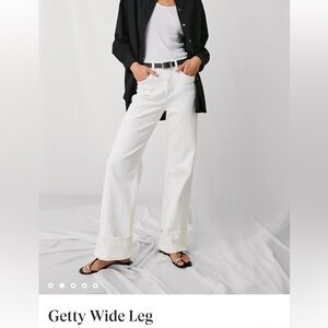 Rails White Wide-Leg Jeans